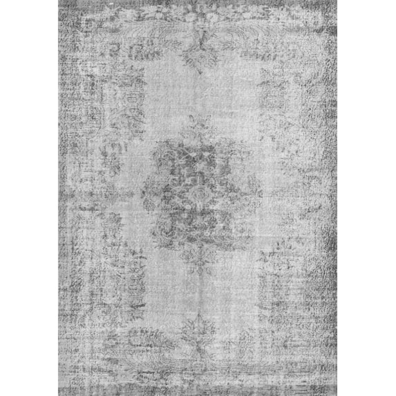 Ahgly Company Indoor Rectangle Persian Gray Traditional Area Rugs, 4' x 6'