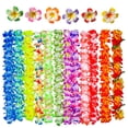 thumbnail image 4 of 50 PCS Suave Hawaiano Leis Luau Decoraciones de Fiesta Tropical Favores de Fiesta Lei Flor Besfony Besfony, 4 of 7