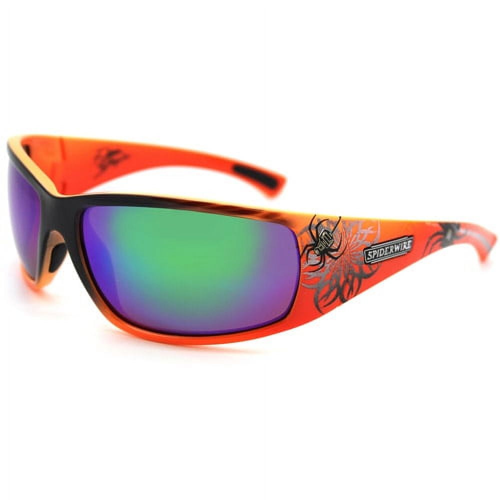 Fletcher Polarized Fishing Sunglasses, Orange Performance, Adult