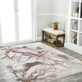 thumbnail image 3 of JONATHAN Y CONTEMPORARY POP 3 x 5 Area Rug, Pastello Abstract Muted Flowers - Pink/Gray, CTP204A-3, 3 of 4