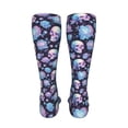 thumbnail image 6 of Pofeuu flower Skull in starry sky Print Stockings, Adult Running Hiking Socks for Youth and Adult-One Size, 6 of 8