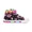 Donut, variant on MODEBYME Kids Toddler Light Up Sneakers Girls High Top Flashing Walking Canvas Shoes, Black, Size 10
