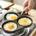 thumbnail image 4 of CRCMURE Bakeware Omelet Pan Egg Cooking Tool Four Hole Non Stick Frying Pan Four Hole Egg Pan Pancake Pot Egg Pan Non Stick Omelette Pot Four Hole Egg Pan Burger Pan Omelette Pan, 4 of 8
