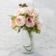 thumbnail image 4 of Flor de flores de seda artificial con forma de ramo de peonías, decoración vintage para el hogar, 4 of 7