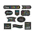 thumbnail image 2 of Teacher Created Resources Chalkboard Brights Clingy Thingies Positive Sayings Accents, 10 Per Pack, 2 Packs, 2 of 2