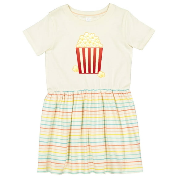 Inktastic Popcorn Movie Treat Girls Toddler Dress