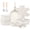 White, variant on Koch Systeme CS 17 Piece Nonstick Pots and Pans Set with Removable Handle, Induction Kitchen Cookware Sets, Dishwasher & Oven Safe, White