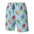 thumbnail image 4 of Logiee Modern Ice Cream Print Mens Swim Trunks Quick Dry Board Shorts,Breathable Hawaii Beach Shorts Swimwear Bathing Suits-Medium, 4 of 6