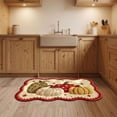 thumbnail image 4 of Pumpkin Pattern Diatom Mud Mat, Water Absorbent Quick Dry Bath Rug, Non Slip Home Front Door Doormat, for Fall Halloween Home Yard Front Door Decor, 4 of 7