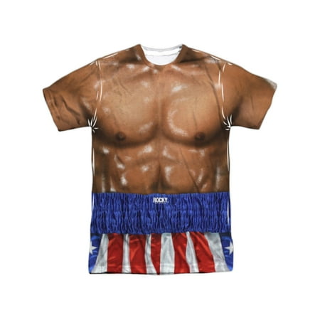 Rocky Film Series Apollo Creed Muscle Torso Costume Adult Front Print T-Shirt