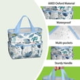 thumbnail image 4 of Garden Tool Bag,Pioneer Flower Floral Print Pattern Garden Tool Organizer,Garden Gifts,Waterproof Multi-Pocket Garden Tool Storage 11.8x5.5x11.4 Inch(Tools NOT Included), 4 of 6