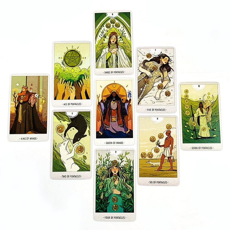 Tarot Cards 78pcs Deck Oracle English Edition Divination Borad Playing Card Games，Great For Beginners, Meditation & Party Games