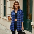 thumbnail image 6 of Flannel Button Down Shirts for Women Casual Plaid Tops Long Sleeve Shirt, 6 of 7