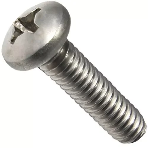 1/4-20 X 1/2" Pan Head Machine Screws Phillips Drive Stainless Steel Qty 50