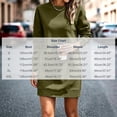 thumbnail image 2 of Squevariel Long Sleeve Sweatshirt Dress for Women Crew Neck Solid Color Casual Dress Mini Dress, 2 of 9
