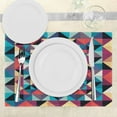 thumbnail image 3 of Ambesonne Modern Place Mats Set of 4, Visual Patchwork Retro, Standard Size, Multicolor, 3 of 6