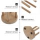 thumbnail image 3 of Taza de madera, dispensador de tazas, soporte para café, organizador de tazas, barra de papel, almacenamiento para café, té, Au Lait Boutique Restaurant Feliz Sencillez, 3 of 5