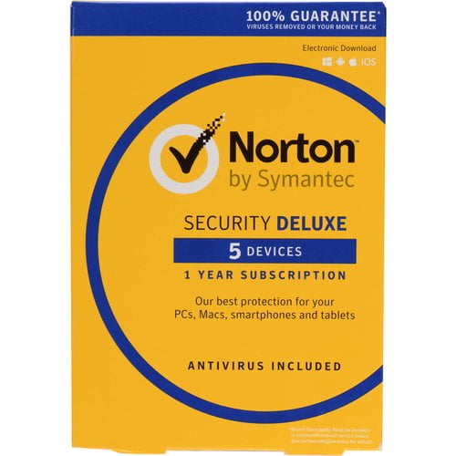 Symantec 21358875 Norton Security Deluxe, 5 Devices (Email Delivery) by Symantec