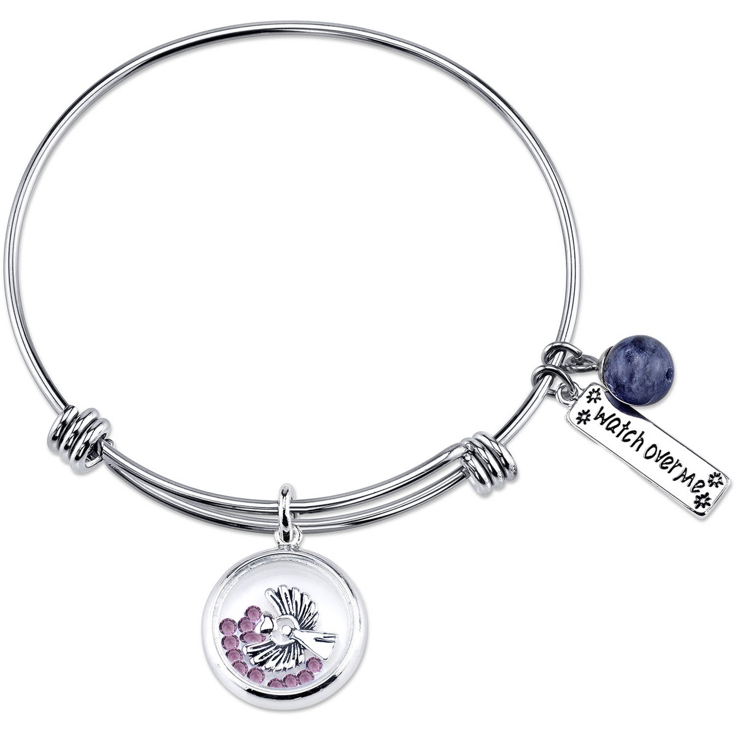 JCPenney FOOTNOTES TOO Footnotes Too Stainless Steel Faith Expandable Bangle   ShopStyle Clothes and Shoes  Bangles Alex and ani charm bracelet  Jcpenney
