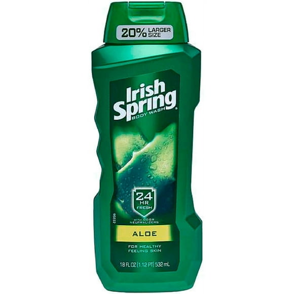 Irish Spring Gel Douche, Aloe 18 oz (Lot de 2)