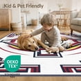thumbnail image 4 of ODIKA Softball Sliding Field Geometric Border Pitching Pink Personalized Non-Slip Flatwoven for Living Room, Under Sectional, Family, 4 of 7