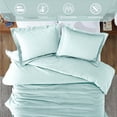 thumbnail image 5 of Superior Cotton Flannel Solid Duvet Cover Set, Twin, Light Blue, 5 of 10