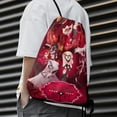 thumbnail image 5 of Hazbin Hotel Drawstring Backpack Sports Gym Sackpack Water Resistant String Bag for Women Men, 5 of 7
