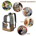 thumbnail image 5 of SEANATIVE Clear PVC Backpack for Kids Transparent School Bag Cute Printed Bookbag Clear Bag with Front Pocket Students Rucksack for Middle High School, Dachshund Dog Cowboy Hat Pattern, 5 of 7