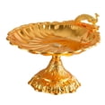 thumbnail image 4 of Bandeja redonda multiusos para aperitivos y frutas, elegante y práctica para servir magdalenas, ideal para centro de mesa, restaurante, sala de estar Gran oro, 4 of 7