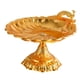 thumbnail image 4 of Bandeja decorativa dorada para servir, redonda, de metal, para frutas, accesorio de mesa dulce. Gran oro, 4 of 7