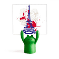 thumbnail image 1 of Torre Eiffel silueta Francia Paris Estante de notas, estante de ranas de animales de dibujos animados, 1 of 3