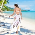 thumbnail image 7 of FORMRS Womens Beach Sarong Semi-Sheer Bikini Wrap Skirt Swimsuit Cover-ups, Ice Cream Pattern, 7 of 7