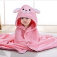 thumbnail image 4 of Hooded Baby Towel Highly Absorbent Animal Design Bath Robe for Toddler Boy Girl, 4 of 9