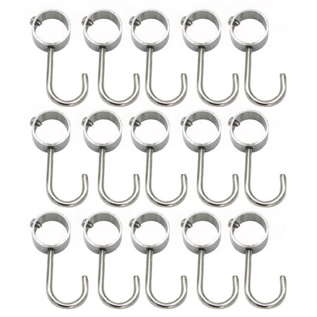 

15pcs Durable Closet Hooks Particular Tube Hooks Premium Tube Rod Hooks