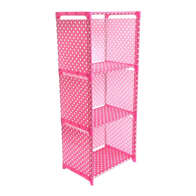 3 Tiers Cube Bookcase Book Shelf Multifunctional Storage Rack for Books Shoes Toys Green Plants Decorations Bedroom Study Room Kitchen