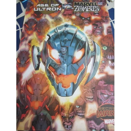Age of Ultron vs Marvel Zombies 2015 Secret Wars 24x36 Marvel Comics poster
