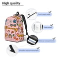 thumbnail image 5 of Daiia Retro 70s Hippie Vintage Canvas Backpack for Men and Women ,Hiking Backpack,Travel Laptop Bag for School,Large Capacity Backpack, 5 of 8