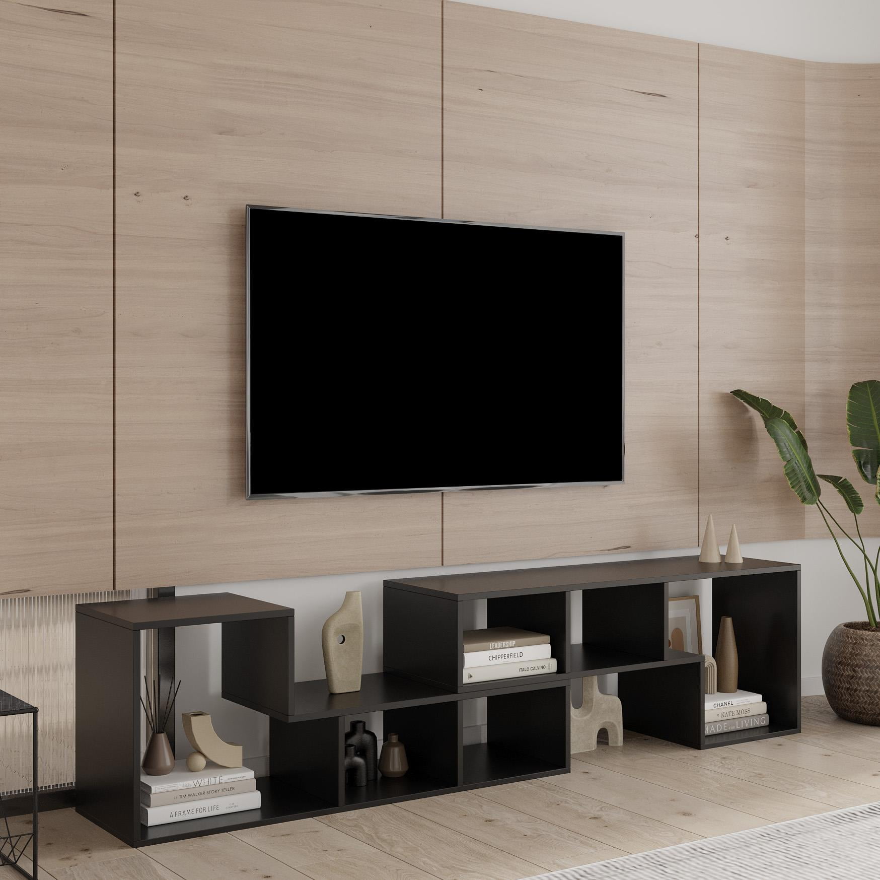 UBesGoo Modern TV Stand with DIY Shelf for TVs Up to 55" , Display
