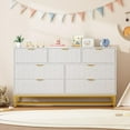 thumbnail image 2 of Dresser for Bedroom, 53.5" Modern 7 Drawer Dresser with Gold Handles and Metal Legs, Dressers & Chest of Drawers for Hallway, Entryway, 2 of 6