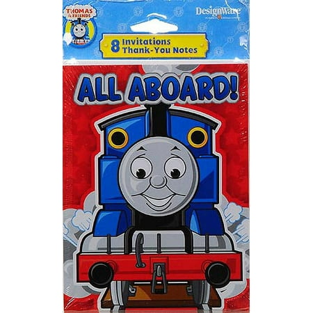 Thomas the Tank Engine 'Party' Invitations and Thank You Notes w/ Envelopes (8ct ea.)