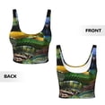 thumbnail image 5 of Lsque Colorful Viper Snake Printed Women'S Sports Bra, Compression, Moisture Wicking, High-Impact Sports Bra For Women,Supportive sports bra-Medium, 5 of 9