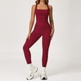 thumbnail image 1 of PISONIC Women Two Piece Workout Sets Racerback Tank Tops Matching High Waisted Leggings with Pockets Gym Yoga Outfits, 1 of 6