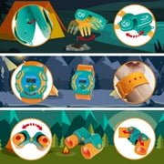 Fun Little Toys Kids Camping Set with Pop Up Tent, Bug Catcher Kit & Pretend Play Toys, Christmas Birthday Gifts for Boys Girls