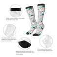 thumbnail image 3 of KLL Back To School Print Cool Socks Men's Women's Crew Socks Funny Crazy Novelty Stockings, 3 of 6