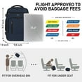 thumbnail image 5 of 16" Travel Laptop Backpack with Handle Airline Approved Full Open Carry on Business Daypack for Women Men Travel Essentials Casual Hiking, 20L, Blue, 5 of 7