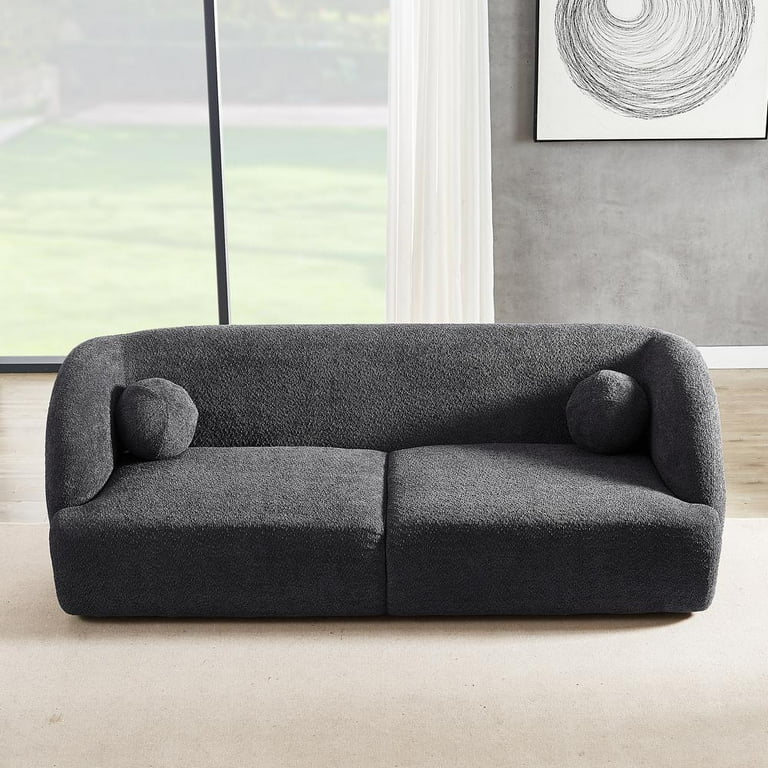 sofa 美品★ Amazon.com: ZX Design 84.6'' Loveseat Sofa, Chenille Modern