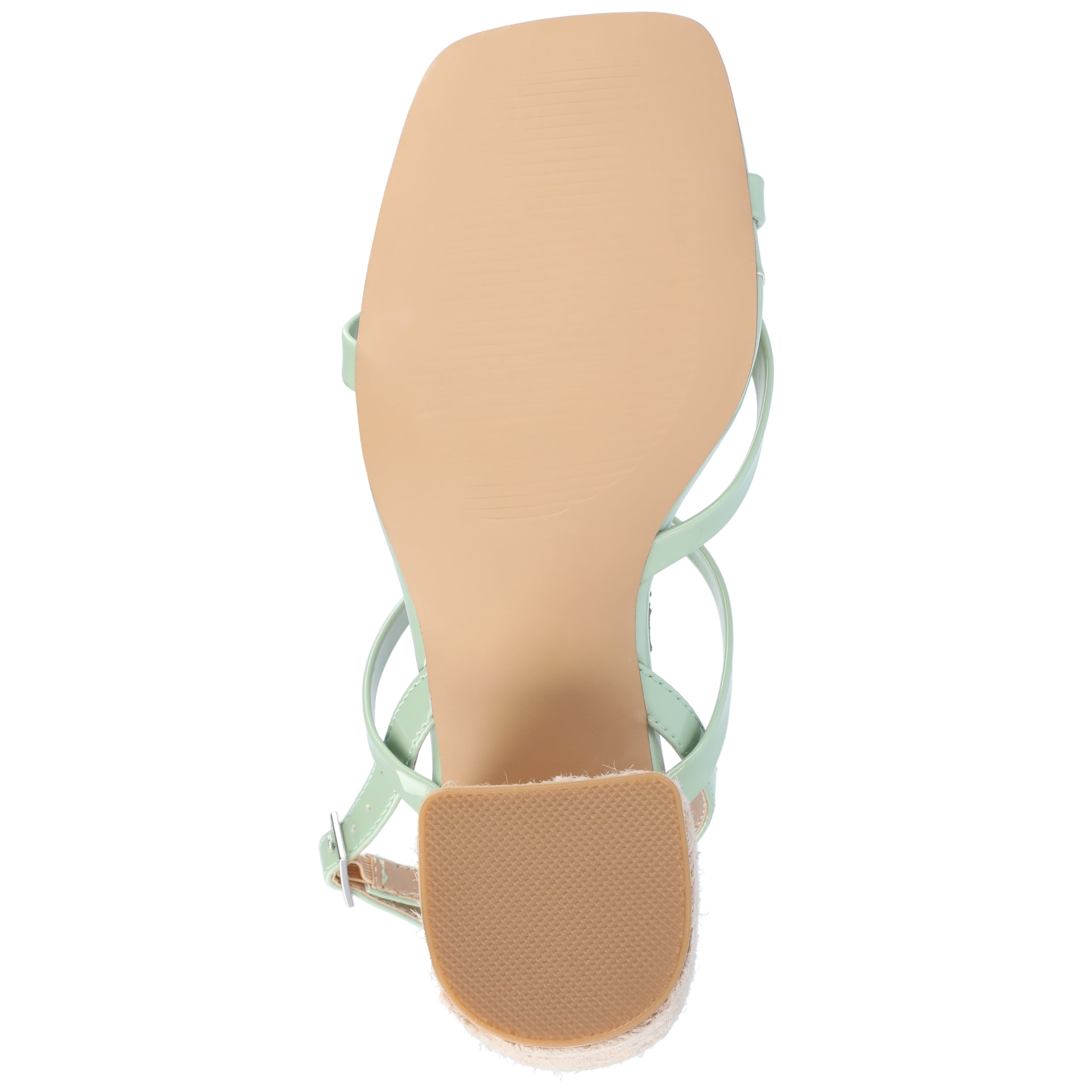 Journee Womens Olivina Jute Covered Block Heel Dress Sandals
