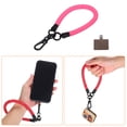 thumbnail image 3 of Unique Bargains Lanière de Téléphone Universelle en Polyester avec Patch pour Téléphone Intelligent Rose Fluorescent Rouge 1 Pack, 3 of 4
