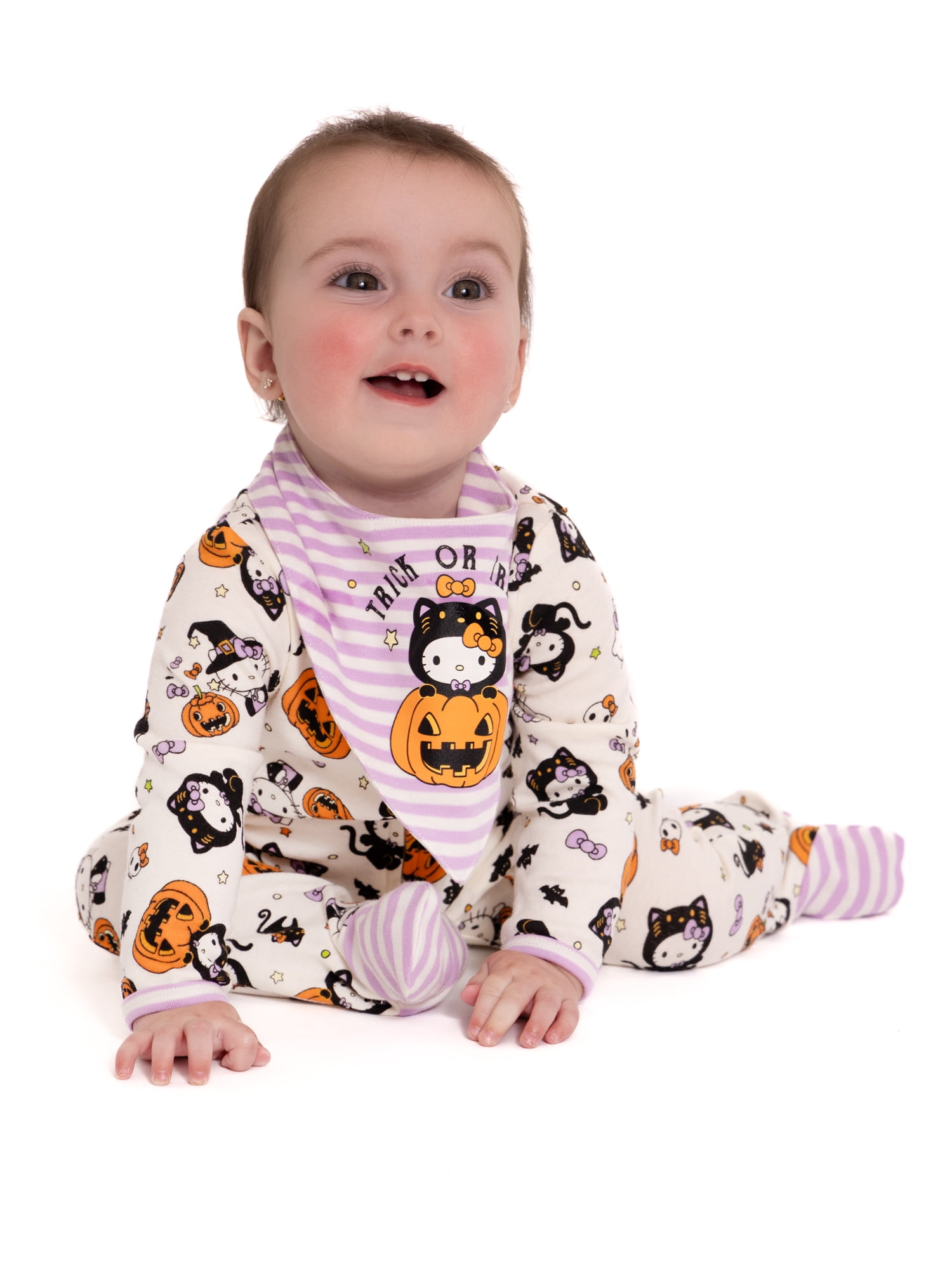 Baby Character Halloween Footed Sleep N Play & Bib Set, 2-Piece, Sizes Newborn-6/9 Months