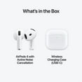 thumbnail image 3 of Restored Apple AirPods 4 with Active Noise Cancellation & Adaptive Audio Bluetooth Wireless Earbuds with MagSafe Charging Case White - Refurbished Good, 3 of 9